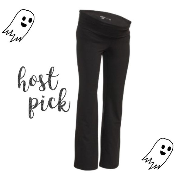 🌿🎉HP🎉 Old Navy Maternity Rollover Waist PowerChill Bootcut Leggings [MM]🌿 - Picture 10 of 10